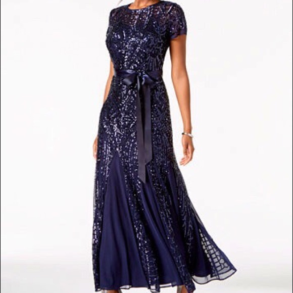 r&m richards sequin dress